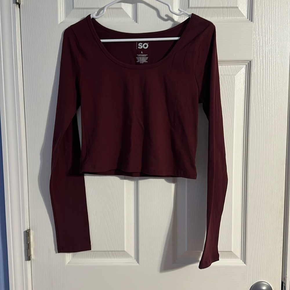 Long sleeve crop shirt